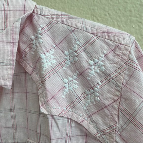 ARIAT Womens Floral Embroidered Western Snap Button Front Blouse Size XL Pink - Picture 4 of 7